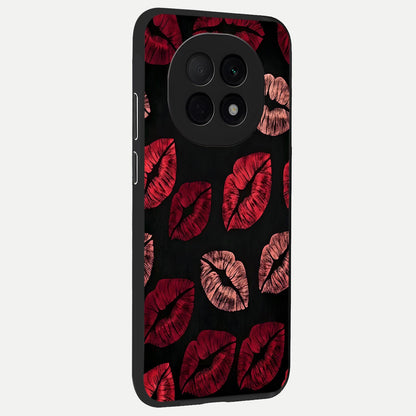  Midnight Kiss Love back cover For Oppo F29 Pro 5G slim fit glass case with vibrant aesthetic design