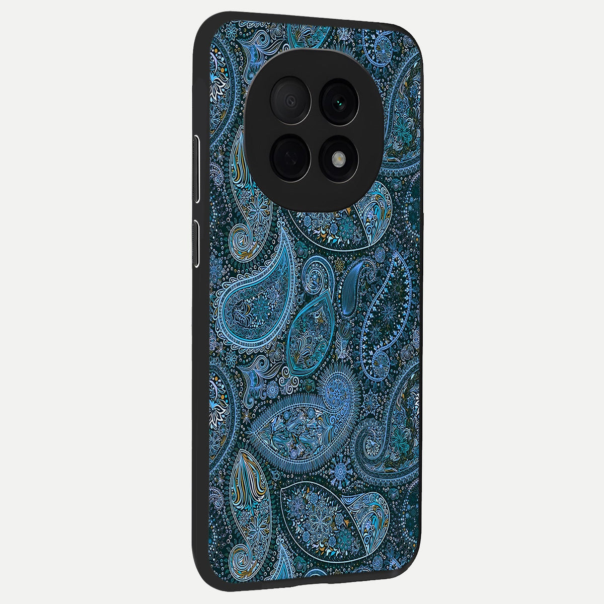  Midnight Paisley Glow back cover For Oppo F29 Pro 5G slim fit glass case with vibrant aesthetic design