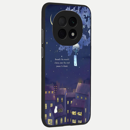  Moonlit Cat Silence back cover For Oppo F29 Pro 5G slim fit glass case with vibrant aesthetic design