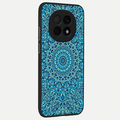  Ocean Bloom Mandala back cover For Oppo F29 Pro 5G slim fit glass case with vibrant aesthetic design
