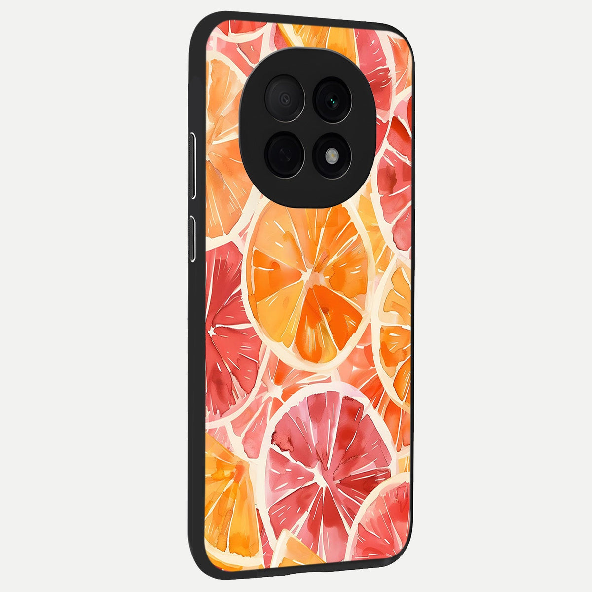  Orange Fruits Pattern back cover For Oppo F29 Pro 5G slim fit glass case with vibrant aesthetic design
