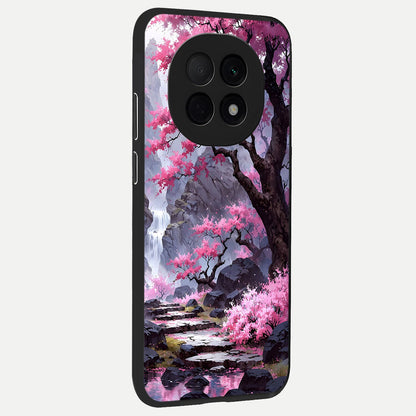  Pink Sunflower Glow back cover For Oppo F29 Pro 5G slim fit glass case with vibrant aesthetic design