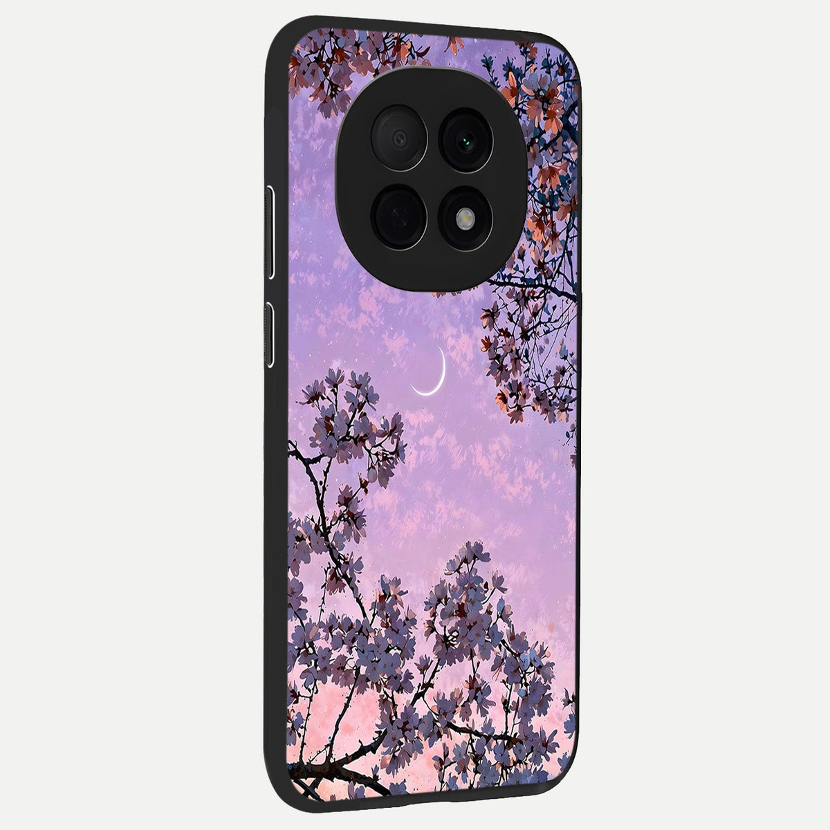  Purple Serenity Moon back cover For Oppo F29 Pro 5G slim fit glass case with vibrant aesthetic design