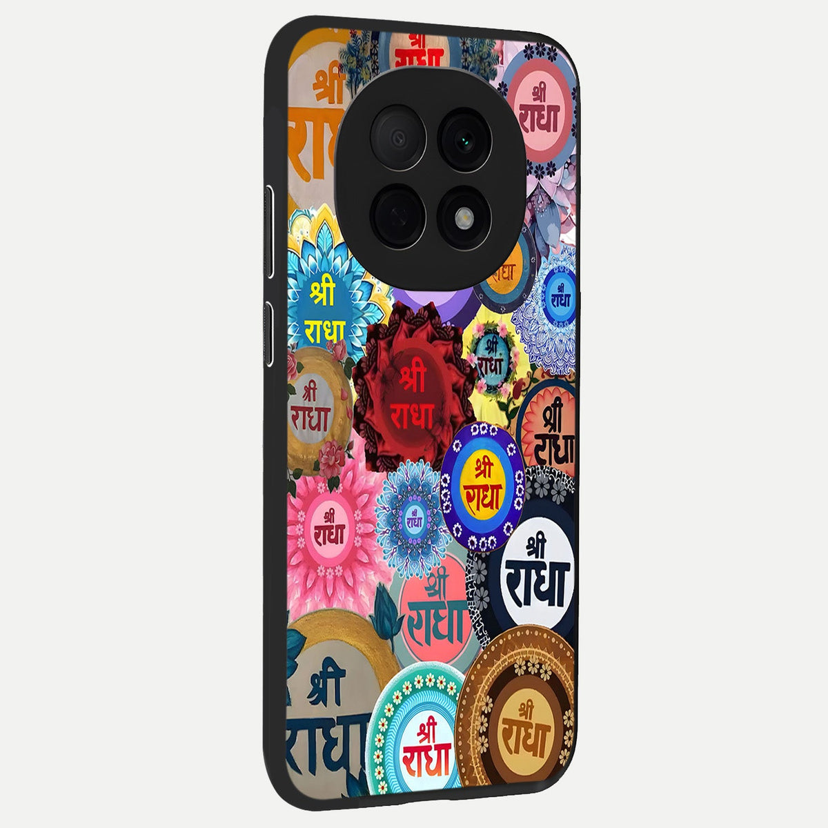  Radha Divine Bloom back cover For Oppo F29 Pro 5G slim fit glass case with vibrant aesthetic design