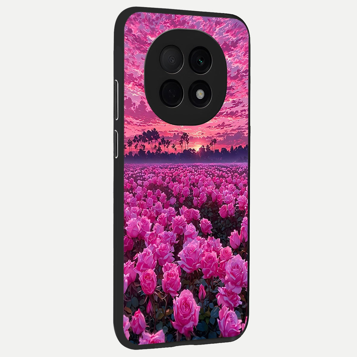  Rose Sunset Valley back cover For Oppo F29 Pro 5G slim fit glass case with vibrant aesthetic design