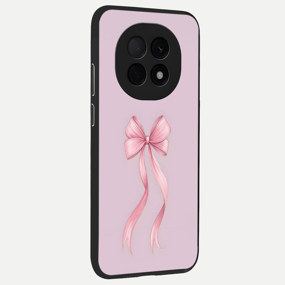  Soft Blush Bow back cover For Oppo F29 Pro 5G slim fit glass case with vibrant aesthetic design