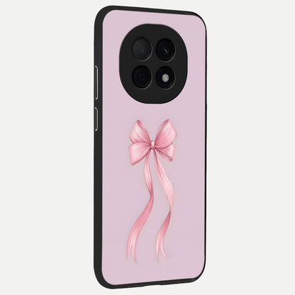  Soft Blush Bow back cover For Oppo F29 Pro 5G slim fit glass case with vibrant aesthetic design