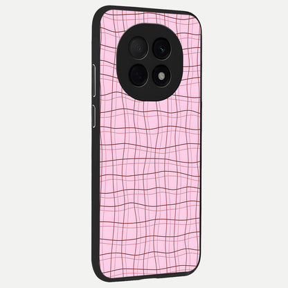  Soft Grid Bliss back cover For Oppo F29 Pro 5G slim fit glass case with vibrant aesthetic design