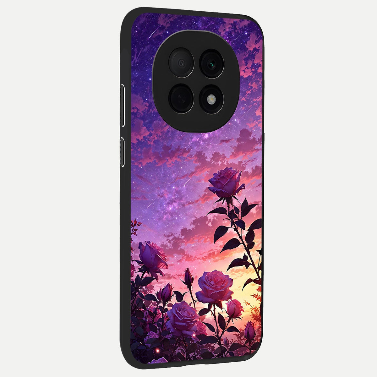  Starlit Rose Twilight back cover For Oppo F29 Pro 5G slim fit glass case with vibrant aesthetic design