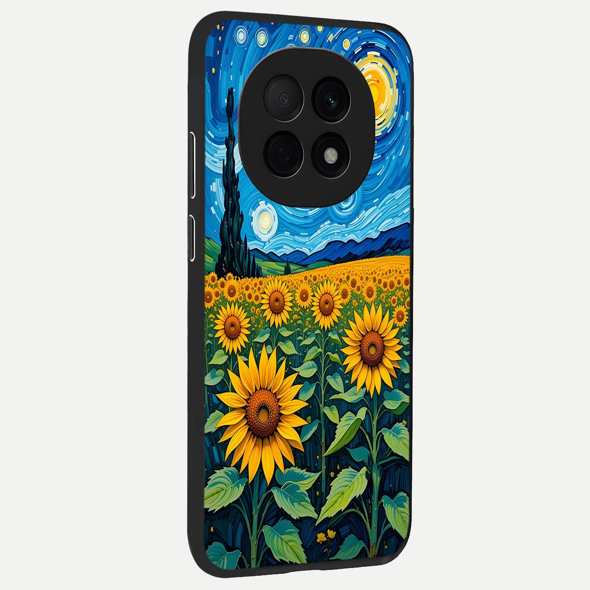  Starry Sunflower Dreams back cover For Oppo F29 Pro 5G slim fit glass case with vibrant aesthetic design