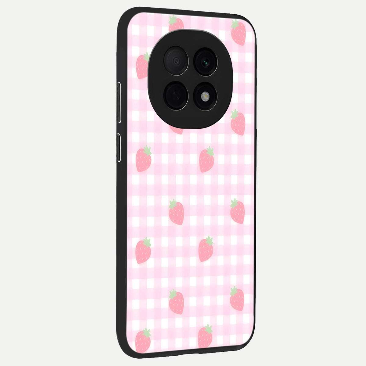  Strawberry Picnic Love back cover For Oppo F29 Pro 5G slim fit glass case with vibrant aesthetic design