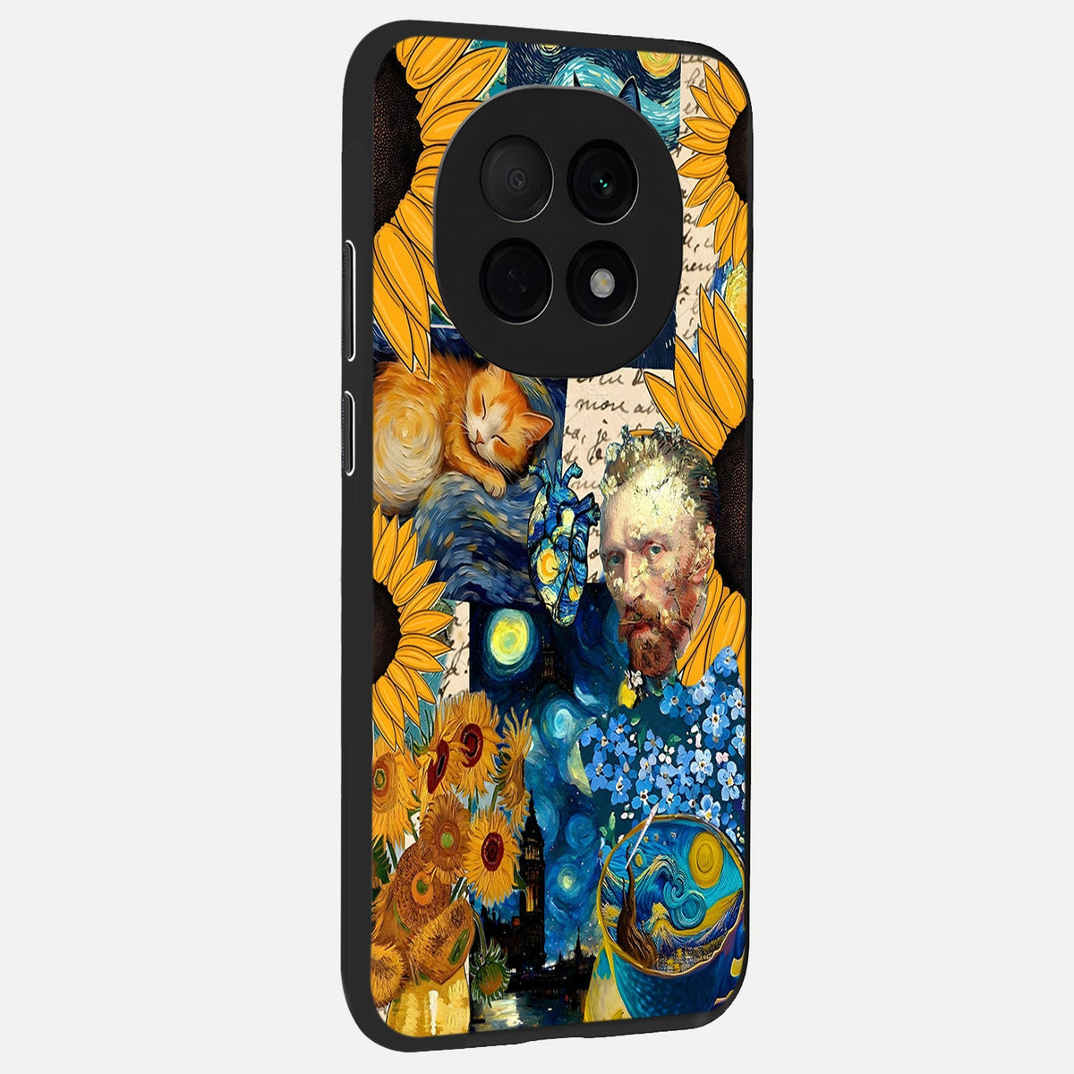  Sunflower Chic Mood Custom Name back cover For Oppo F29 Pro 5G slim fit glass case with vibrant aesthetic design
