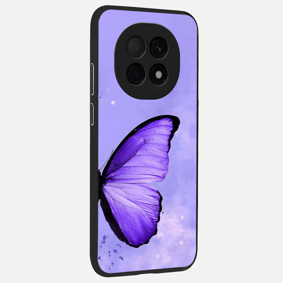  Violet Dream Wing back cover For Oppo F29 Pro 5G slim fit glass case with vibrant aesthetic design