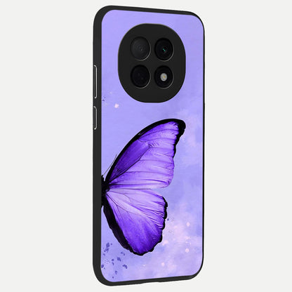  Violet Dream Wing back cover For Oppo F29 Pro 5G slim fit glass case with vibrant aesthetic design