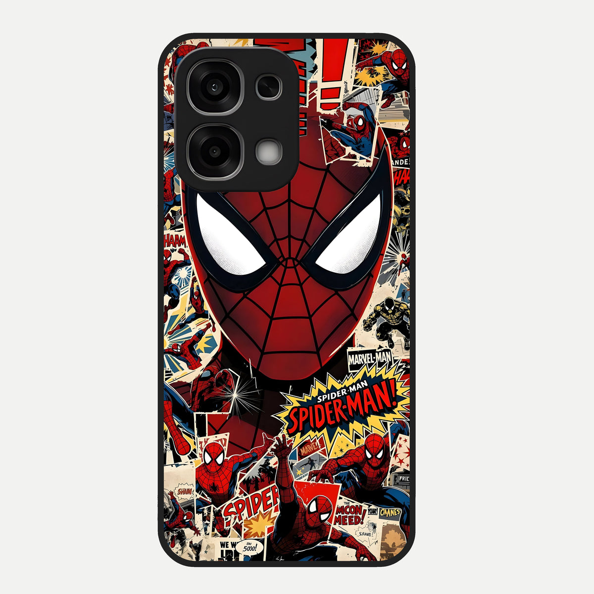  Aesthetic Wonder Spider Glass Case For Oppo F33 5G back cover – full design glossy printed glass finish