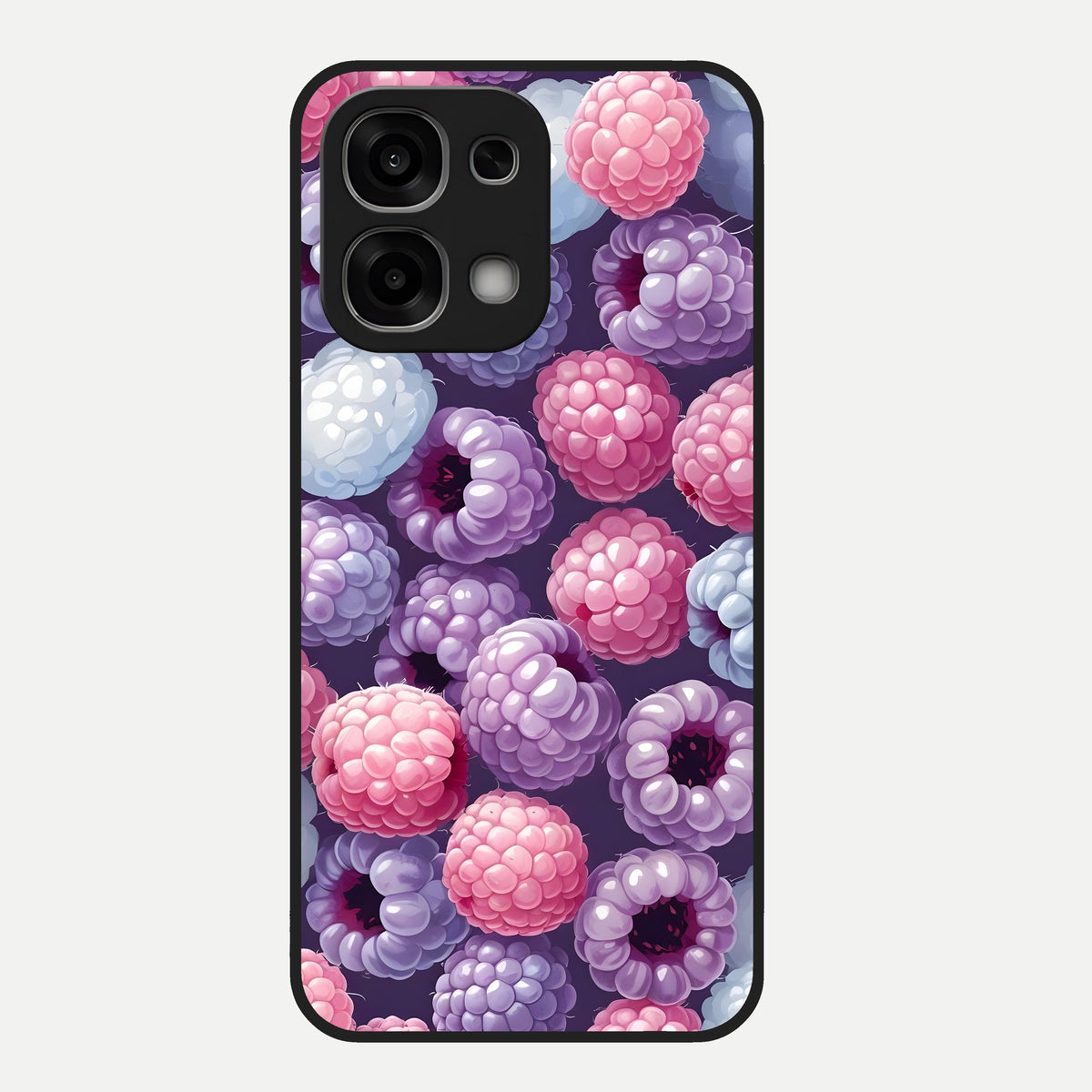  Berry Candy Pop Glass Case For Oppo F33 5G back cover – full design glossy printed glass finish
