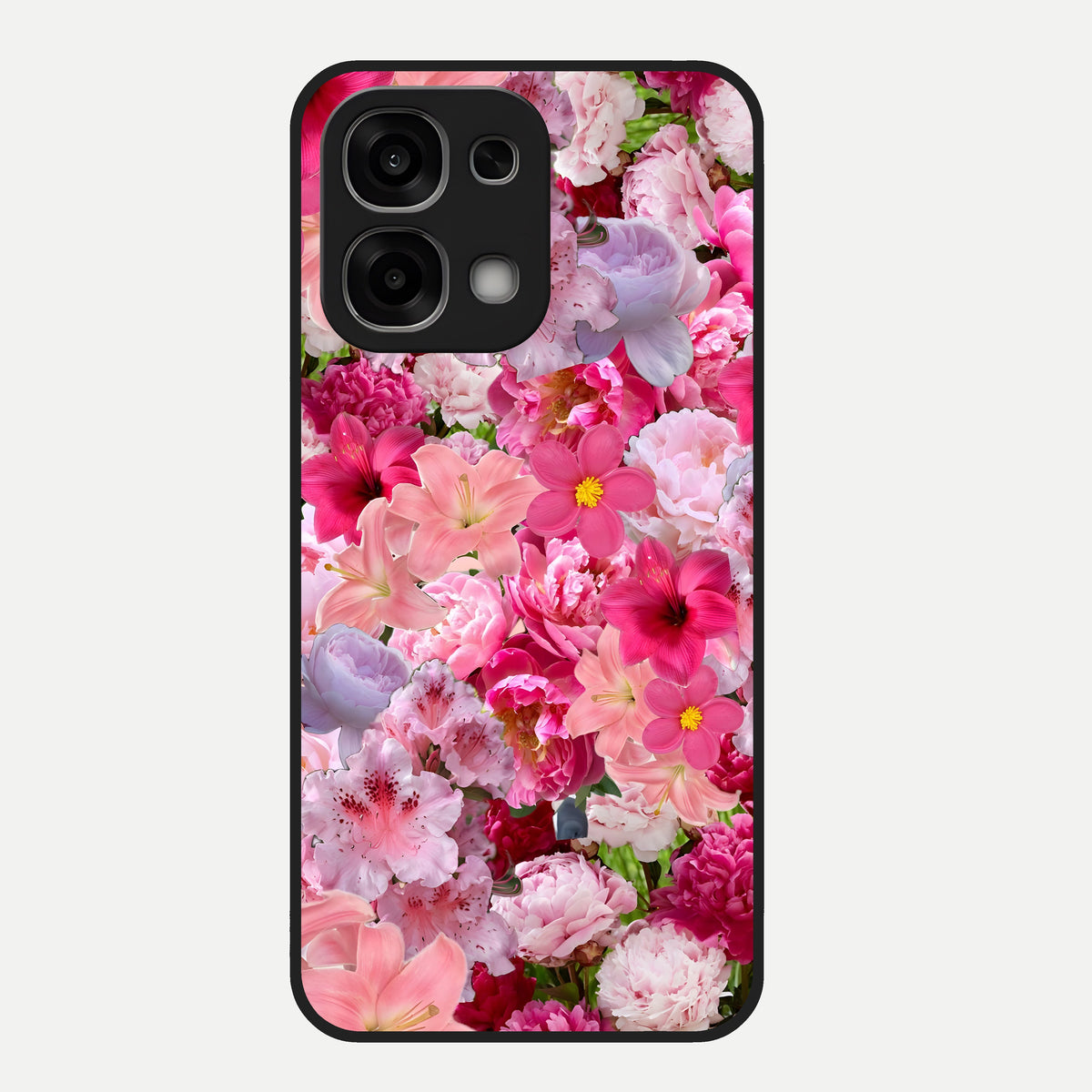  Bloom Crush Fantasy Glass Case For Oppo F33 5G back cover – full design glossy printed glass finish