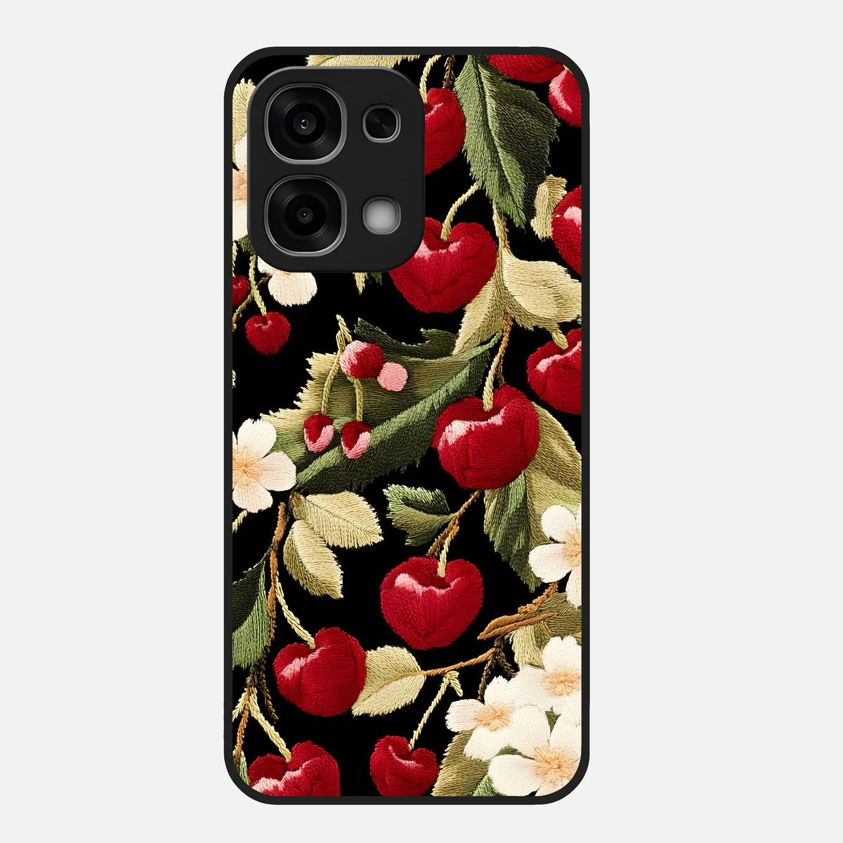  Blooming Spendor Bird Glass Case For Oppo F33 5G back cover – full design glossy printed glass finish