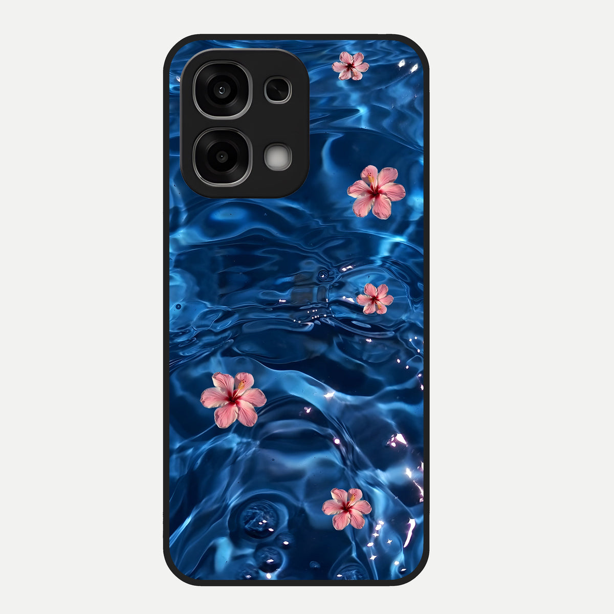  Bloom Thread Art Glass Case For Oppo F33 5G back cover – full design glossy printed glass finish
