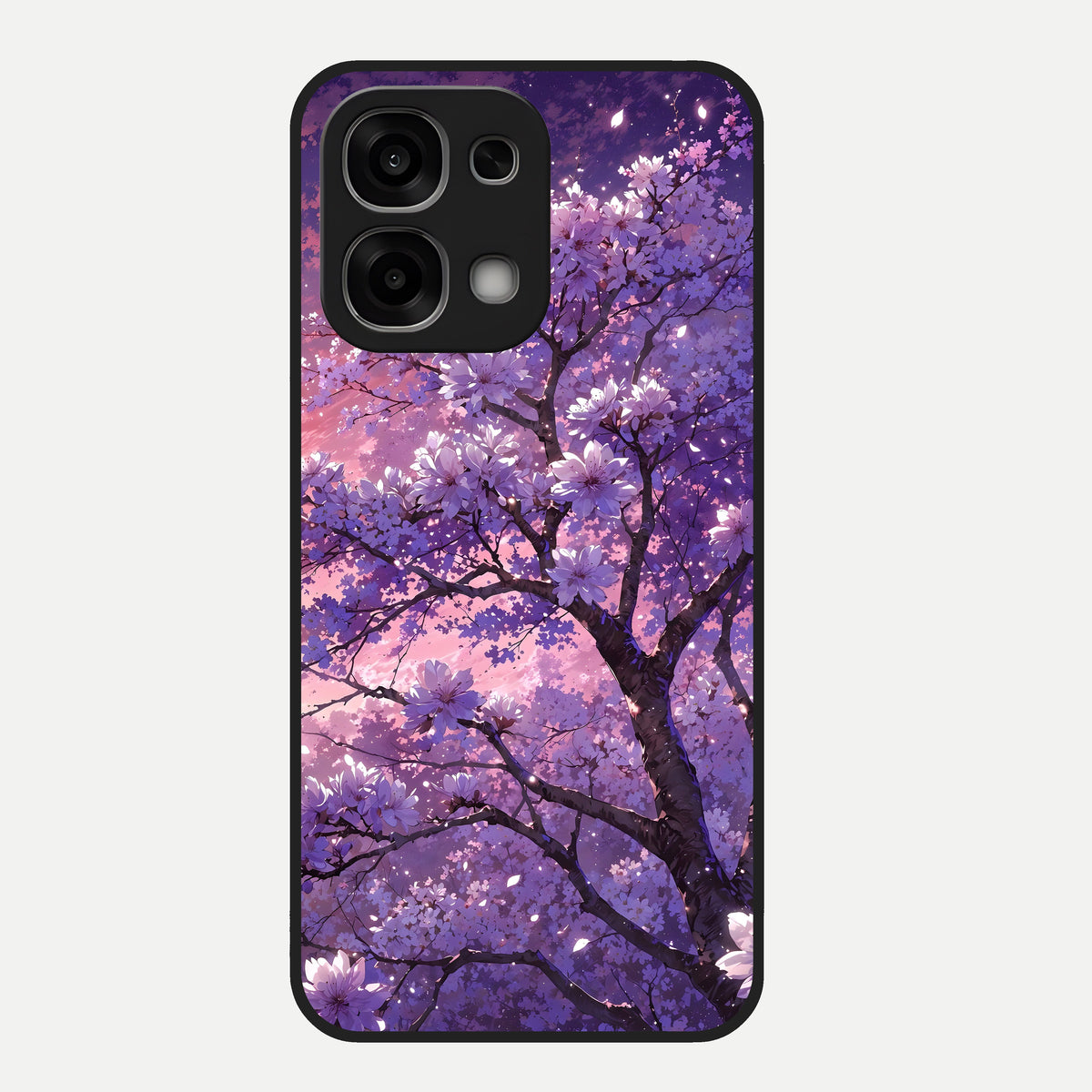  Blossom Tree Glass Case For Oppo F33 5G back cover – full design glossy printed glass finish
