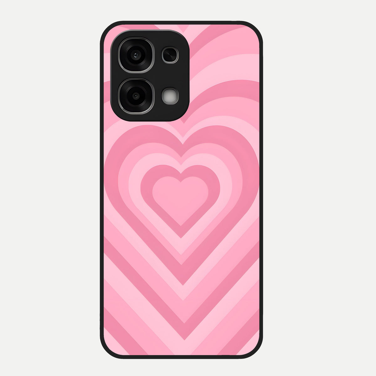  Blush Heart Waves Glass Case For Oppo F33 5G back cover – full design glossy printed glass finish
