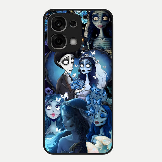  Butterfly Ghost Soul Glass Case For Oppo F33 5G back cover – full design glossy printed glass finish