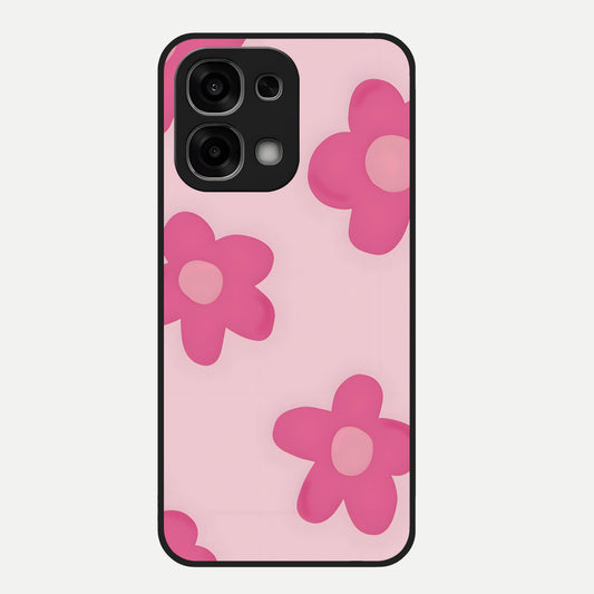  Candy Bloom Dreams Glass Case For Oppo F33 5G back cover – full design glossy printed glass finish