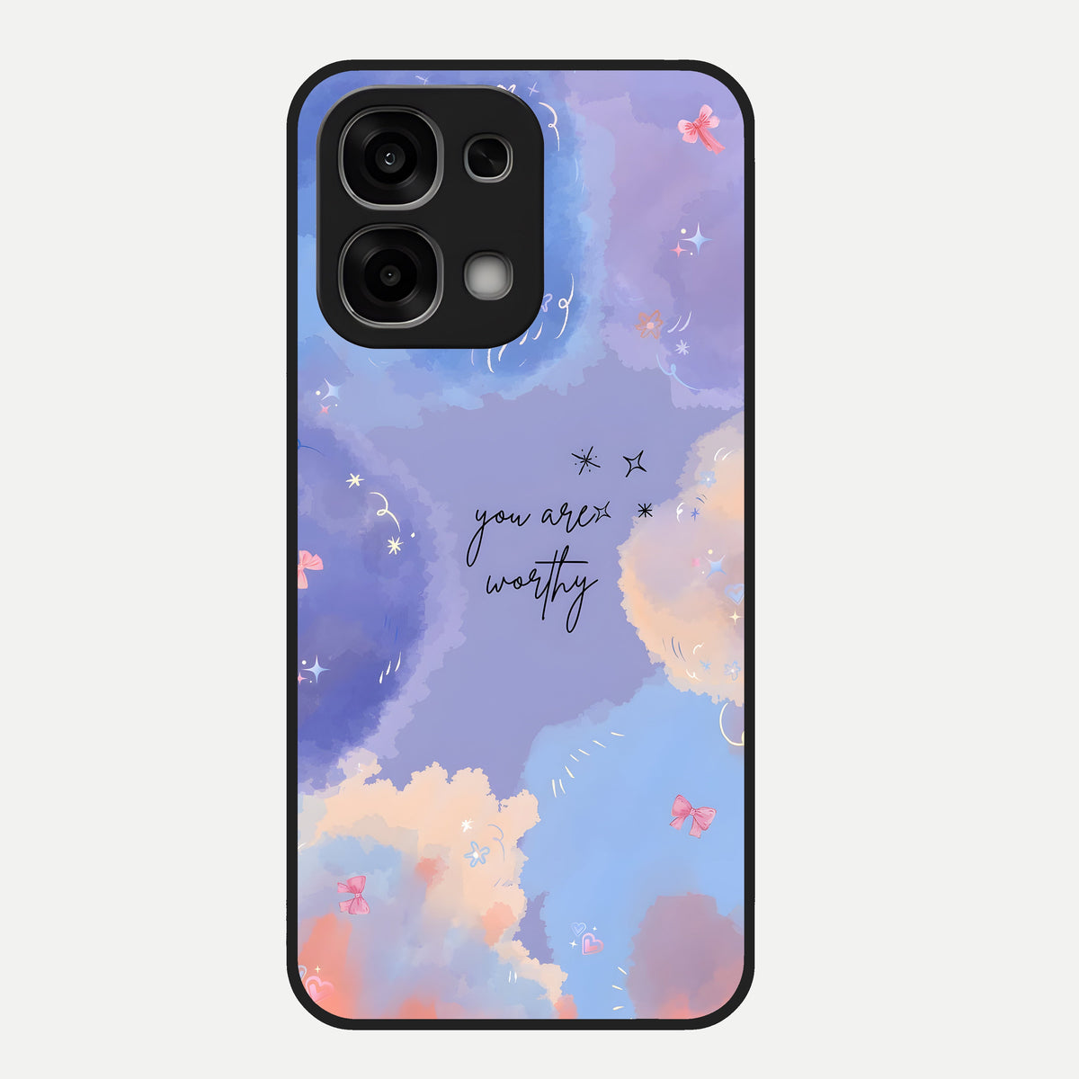  Celestial Cloud Magic Glass Case For Oppo F33 5G back cover – full design glossy printed glass finish