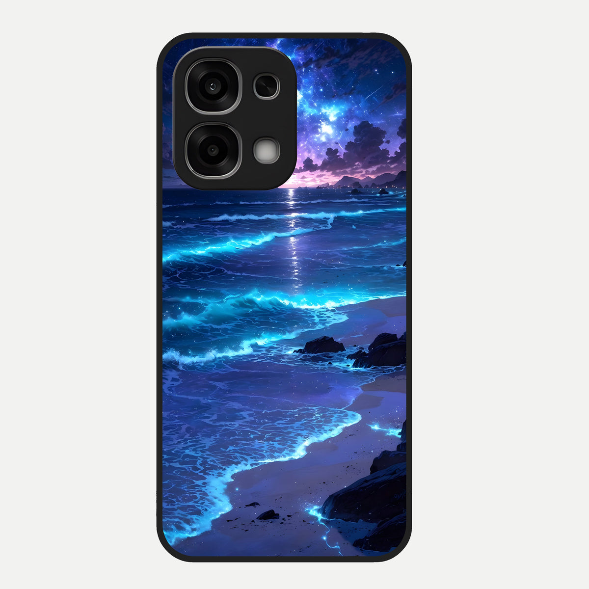  Classic Damn Look Glass Case For Oppo F33 5G back cover – full design glossy printed glass finish