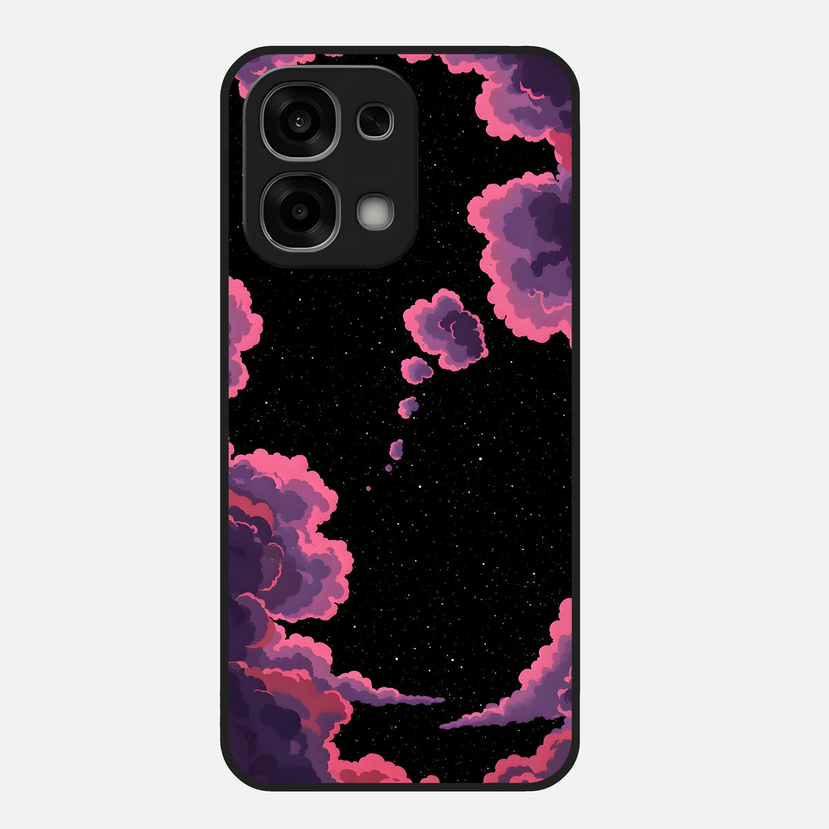  Cosmic Cloud Journey Glass Case For Oppo F33 5G back cover – full design glossy printed glass finish
