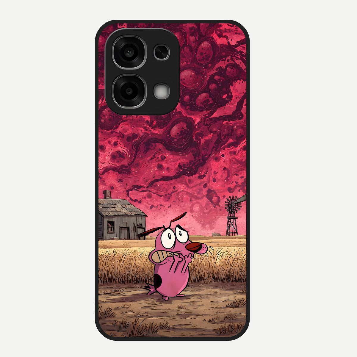  Courage Under Sky Glass Case For Oppo F33 5G back cover – full design glossy printed glass finish