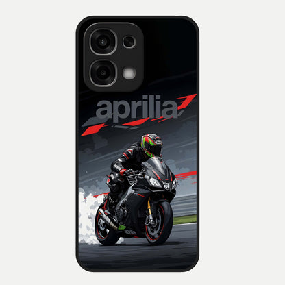  Dark Aprilla Glass Case For Oppo F33 5G back cover – full design glossy printed glass finish