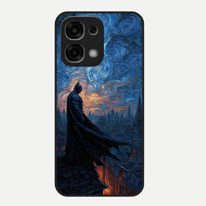  Dark Knight Dusk Glass Case For Oppo F33 5G back cover – full design glossy printed glass finish