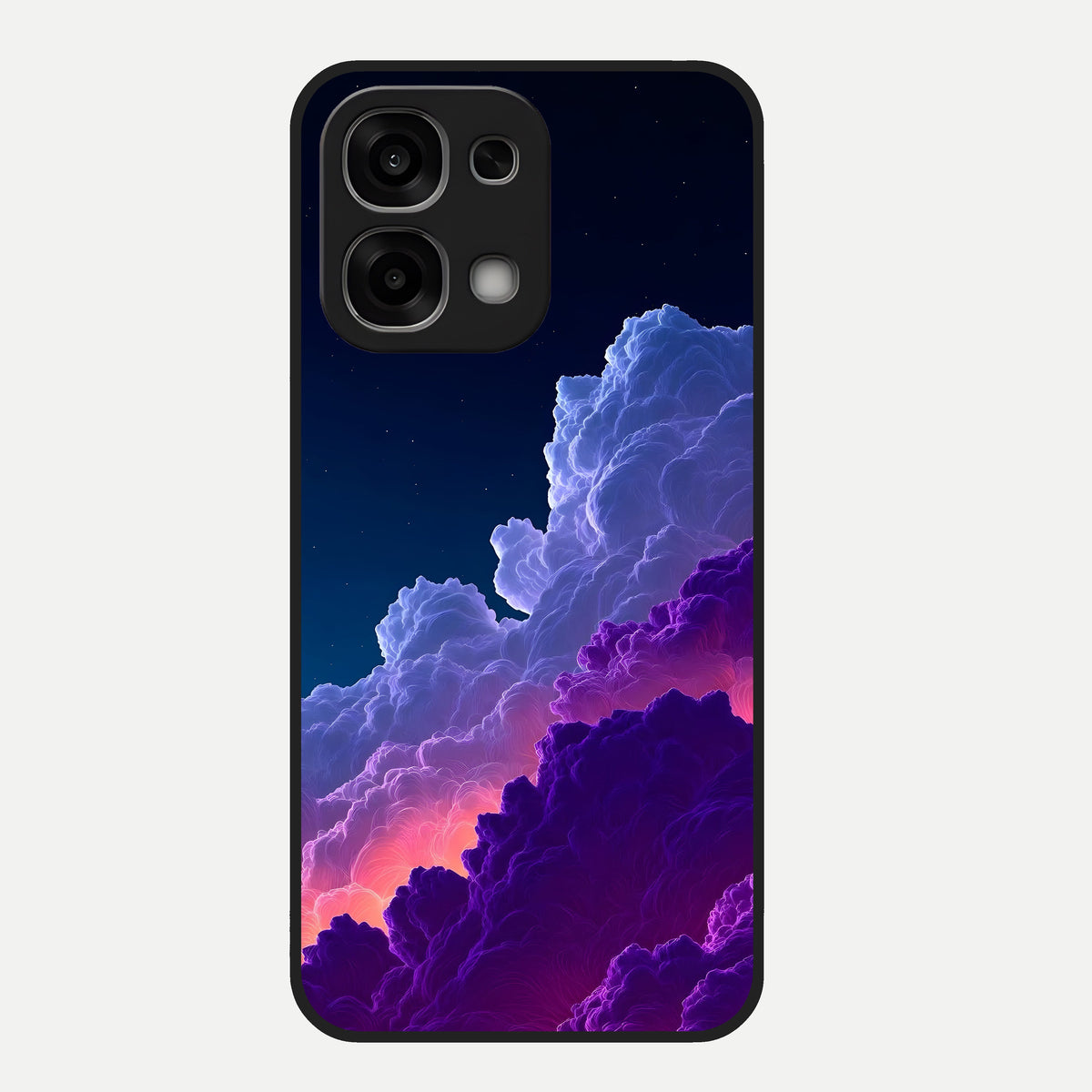  Dreamy Cloud Skies Glass Case For Oppo F33 5G back cover – full design glossy printed glass finish