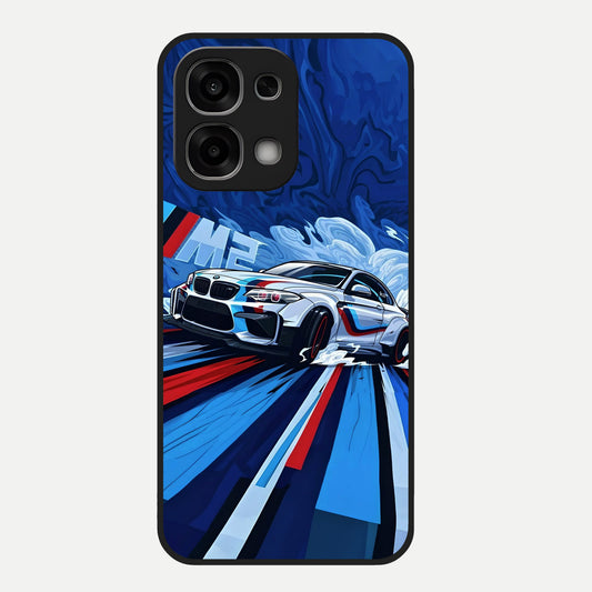  Drift Power Rush Glass Case For Oppo F33 5G back cover – full design glossy printed glass finish