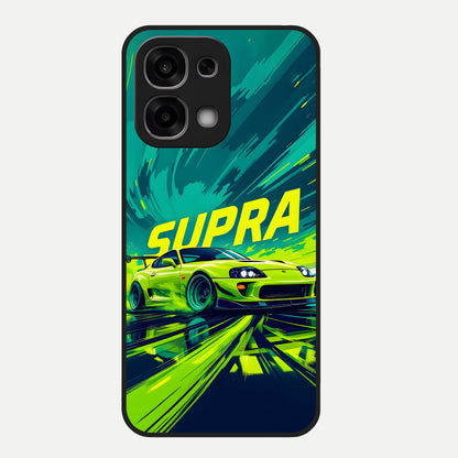 Electric Supra Thunder Glass Case For Oppo F33 5G back cover – full design glossy printed glass finish