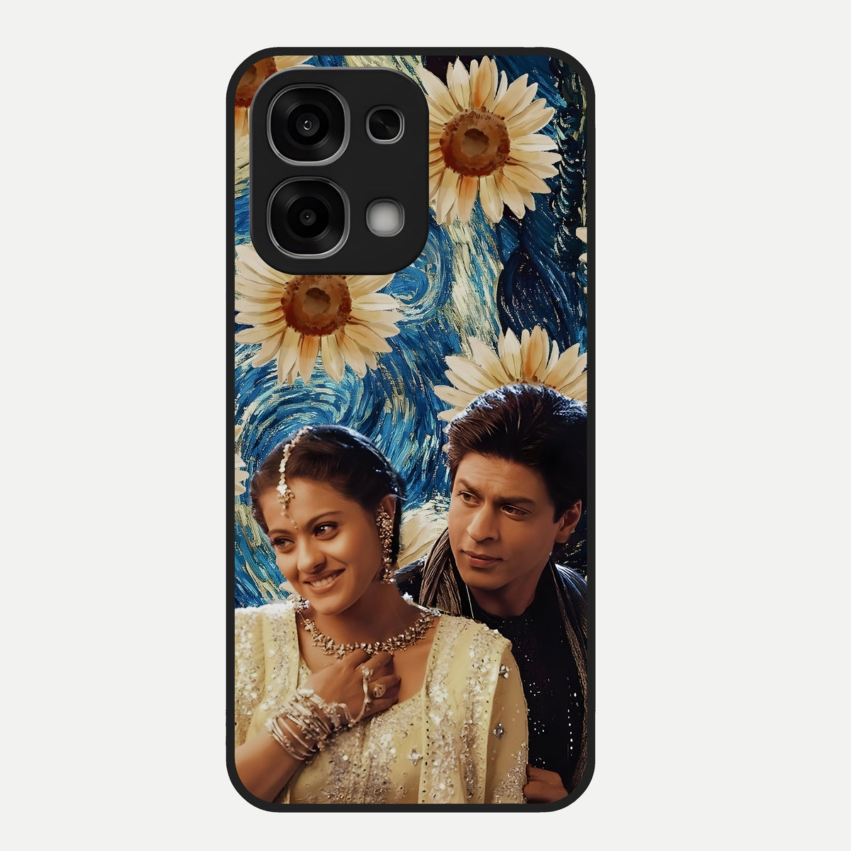  Eternal Love Story Glass Case For Oppo F33 5G back cover – full design glossy printed glass finish
