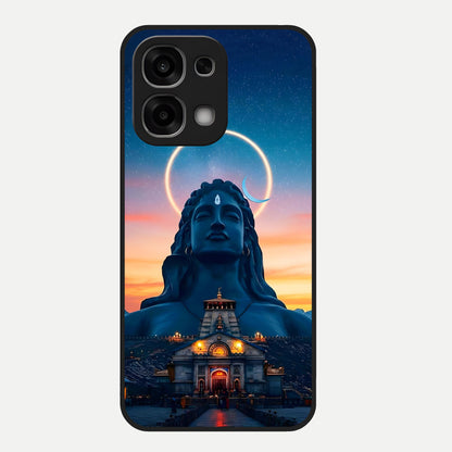  Eternal Shiva Aura Glass Case For Oppo F33 5G back cover – full design glossy printed glass finish