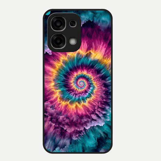  Galactic Spiral Burst Glass Case For Oppo F33 5G back cover – full design glossy printed glass finish