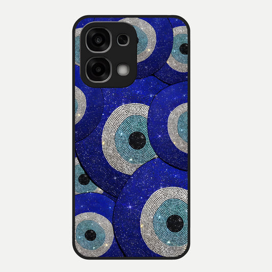  Galaxy Eye Flow Glass Case For Oppo F33 5G back cover – full design glossy printed glass finish