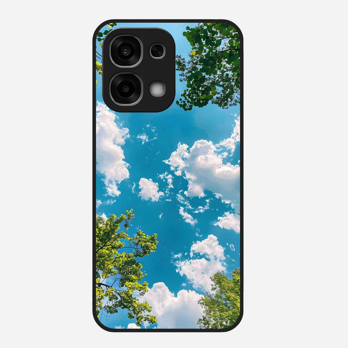  Green Moon Energy Glass Case For Oppo F33 5G back cover – full design glossy printed glass finish