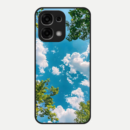  Green Moon Energy Glass Case For Oppo F33 5G back cover – full design glossy printed glass finish