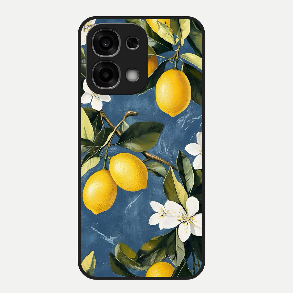  Lemon Dream Garden Glass Case For Oppo F33 5G back cover – full design glossy printed glass finish