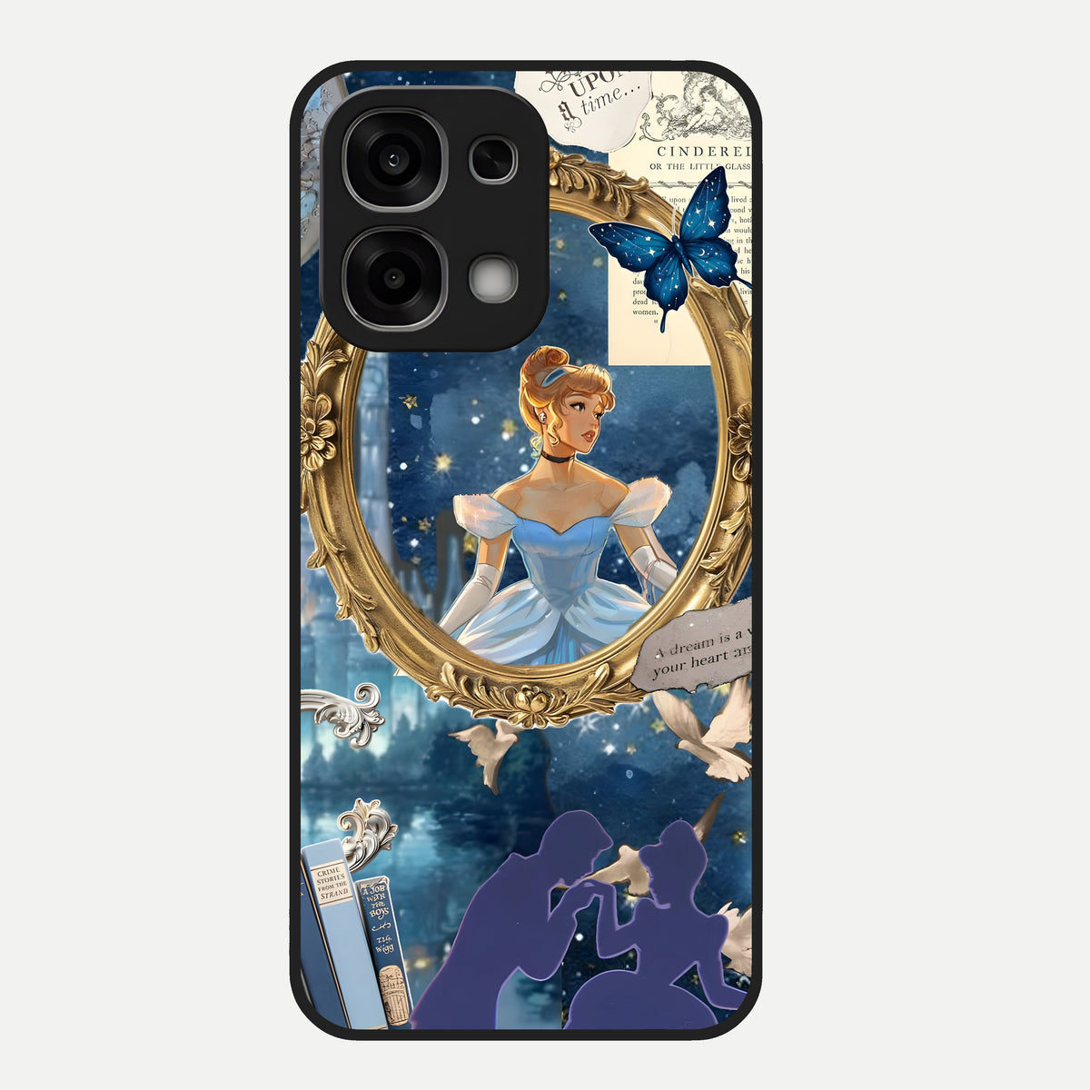  Midnight Queen Glass Case For Oppo F33 5G back cover – full design glossy printed glass finish