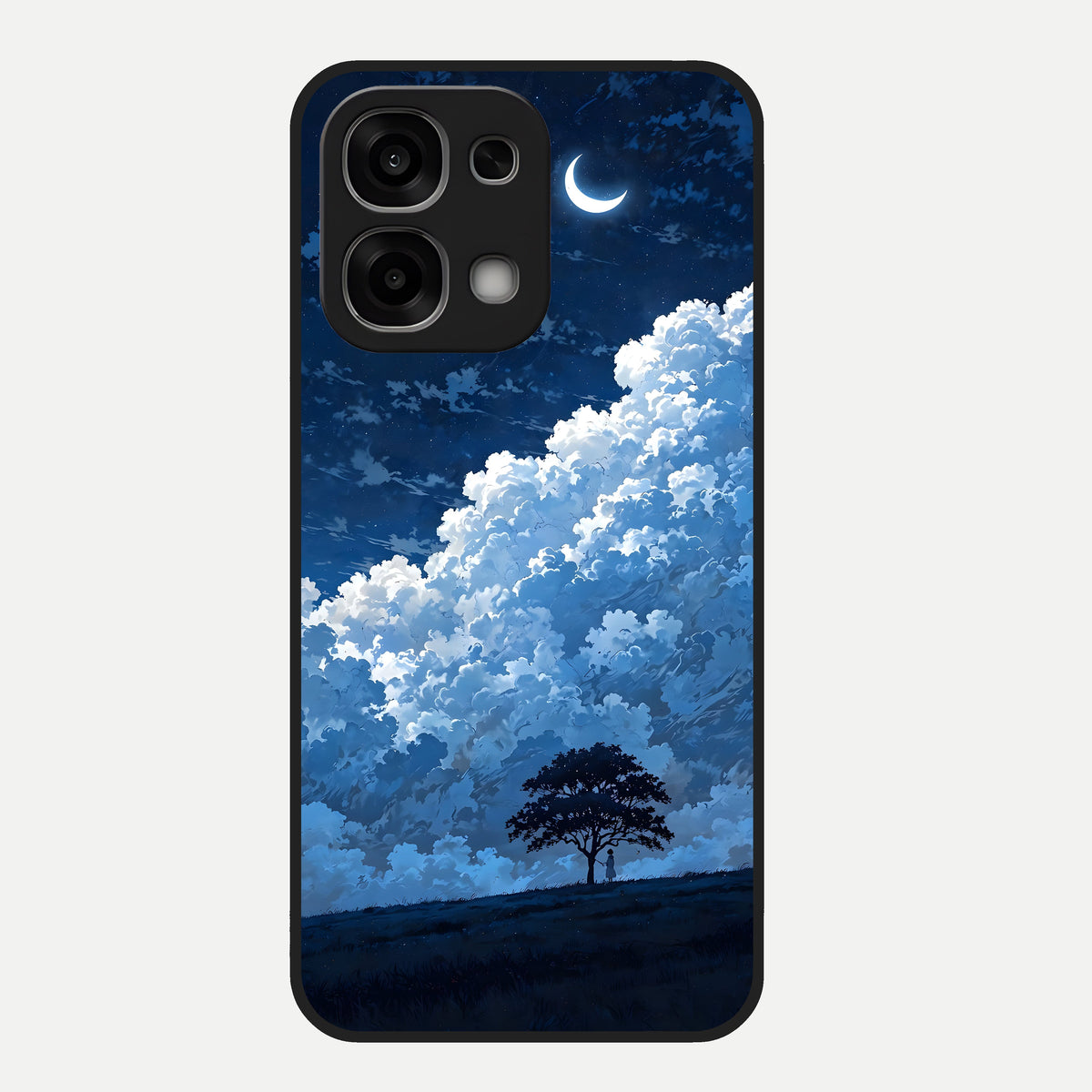  Midnight Sky Serenity Glass Case For Oppo F33 5G back cover – full design glossy printed glass finish
