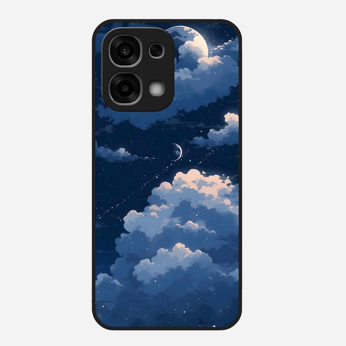  Moon Dream Haze Glass Case For Oppo F33 5G back cover – full design glossy printed glass finish