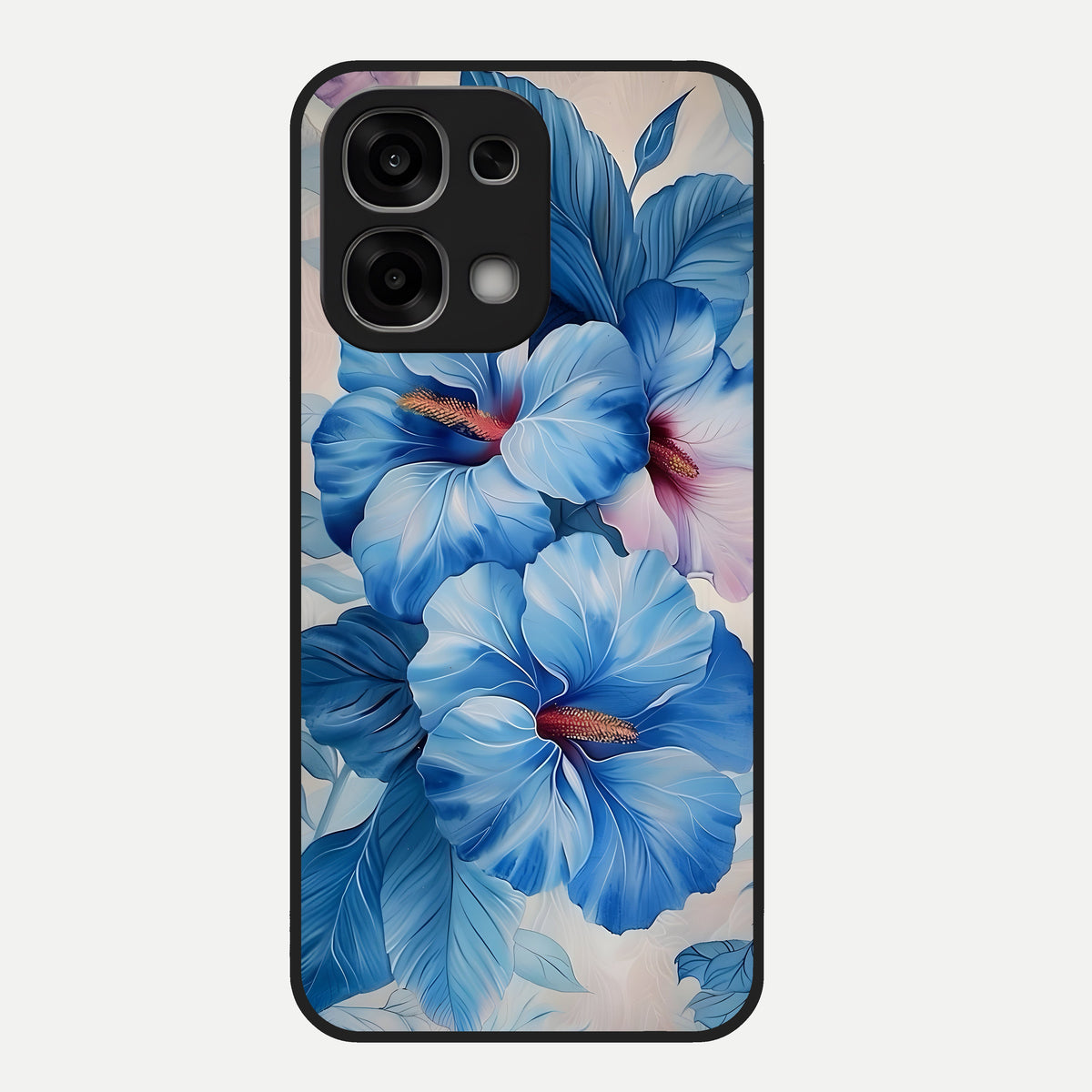  Ocean Hibiscus Grace Glass Case For Oppo F33 5G back cover – full design glossy printed glass finish
