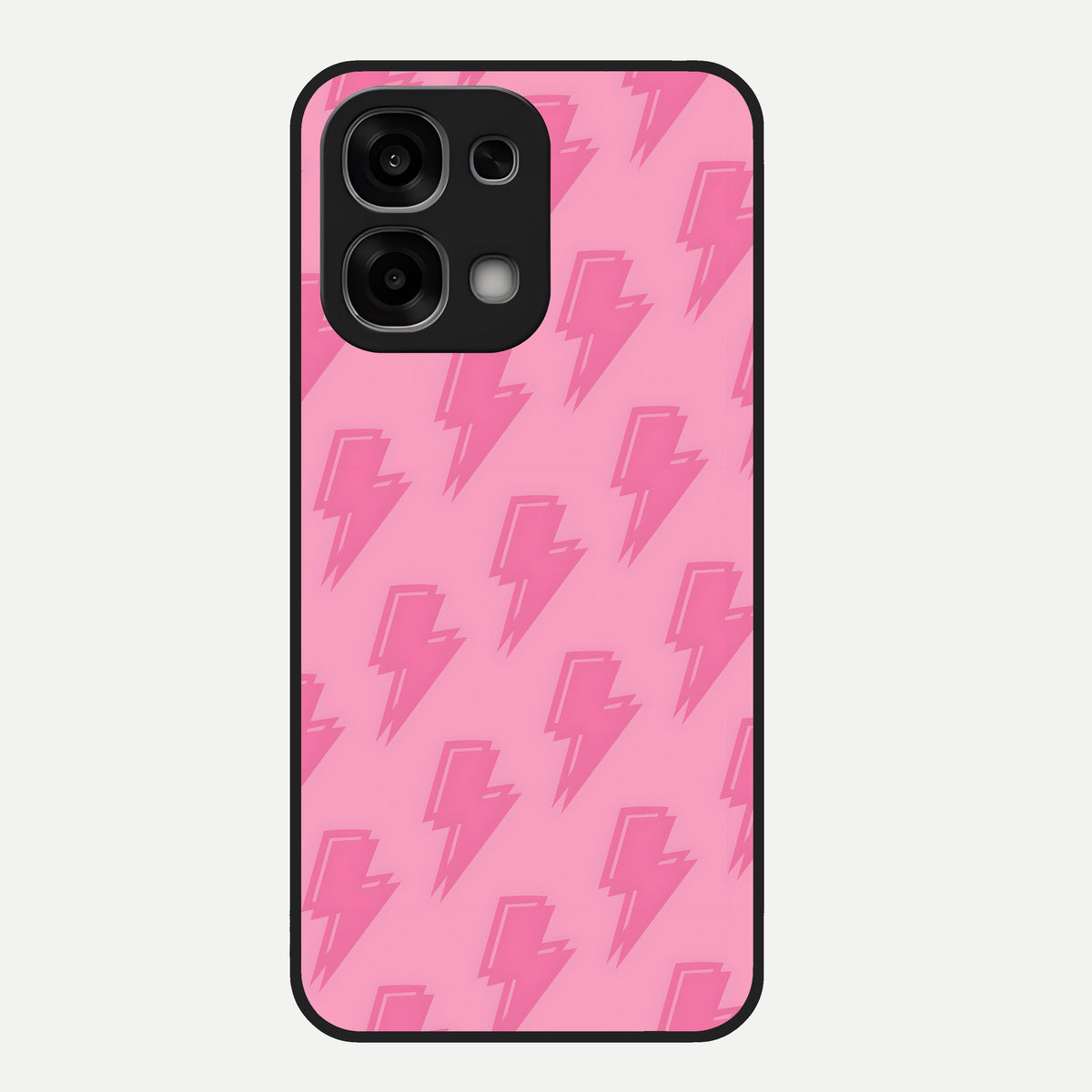  Pink Moo Magic Glass Case For Oppo F33 5G back cover – full design glossy printed glass finish