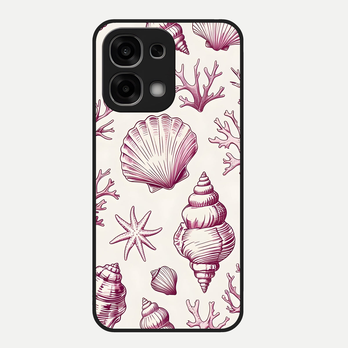  Pink Power Sparks Glass Case For Oppo F33 5G back cover – full design glossy printed glass finish