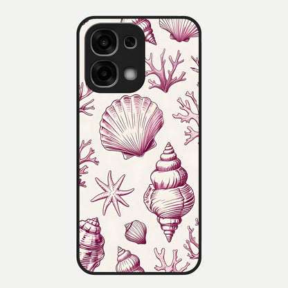  Pink Power Sparks Glass Case For Oppo F33 5G back cover – full design glossy printed glass finish
